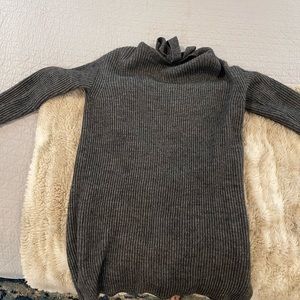 J. crew Grey sweater Dress with tie back